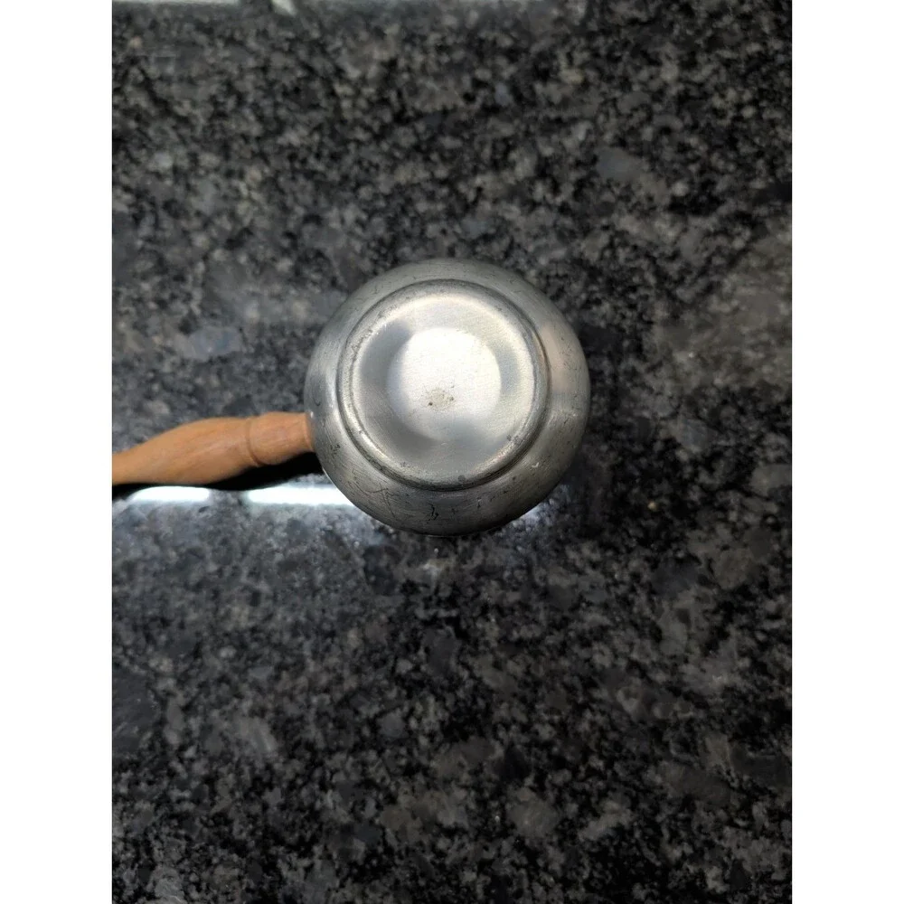 Vintage Brandy Warmer Pour With Wooden Handle